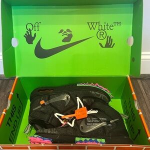 Off-White Black and Pink Sneakers